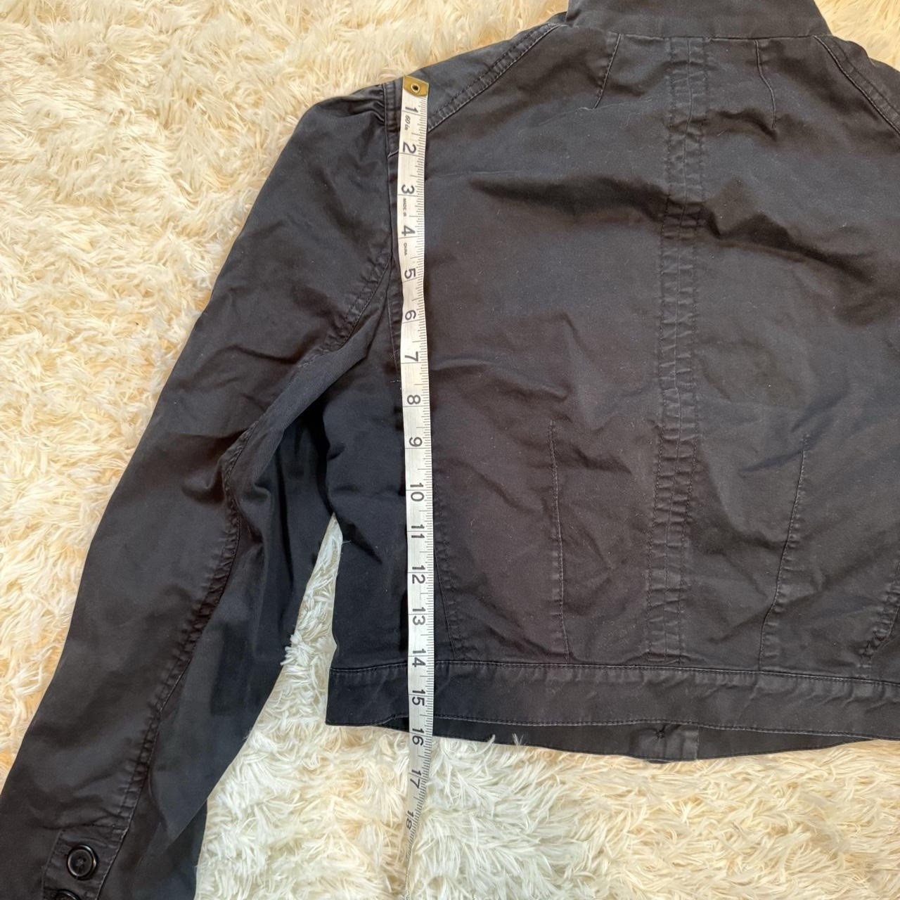 Juicy Couture Basic Jacket Black Collared Button … - image 7