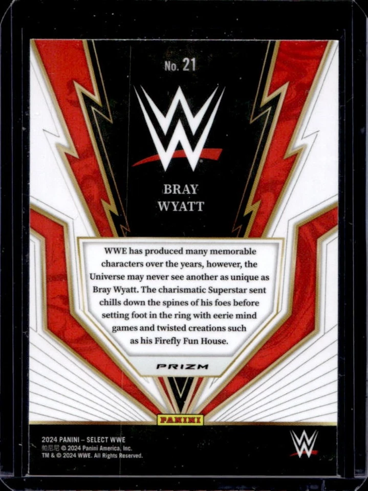2024 Select WWE Bray Wyatt Turbo Charged Prizm #21 - Image 2 of 2