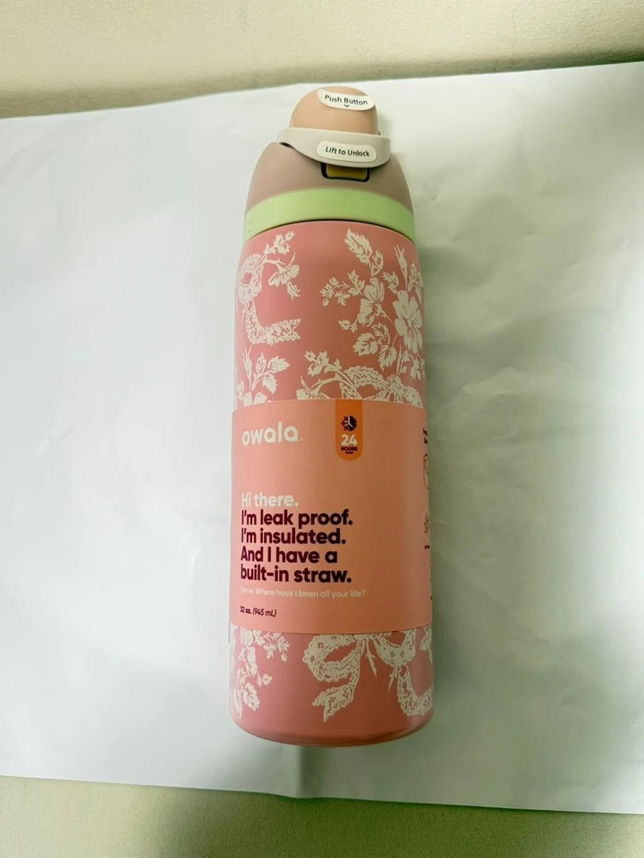 Botella de agua Owala FreeSip 32 oz cinta toile Urban Outfitters envío gratuito Foto 2 de 2
