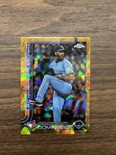 2025 Topps Chrome Sapphire USC 100 Seranthony Dominguez Gold Refractor /50 SP