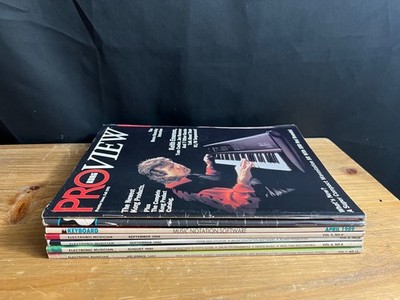 LOT OF 7 MUSIC Magazines 1989-1991 Electronic Musician/Keyboard/GUITAR/KORG PRO