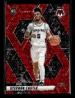 Stephon Castle 2024-25 Panini Mosaic Basketball Fast Break Red Mosaic RC 60/99
