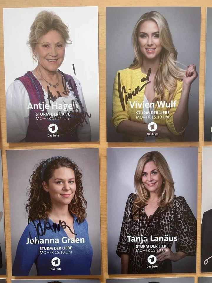 18 AK ARD Sturm der Liebe Autogrammkarten original signiert WULF GRAEN BIRKNER - Bild 3 von 4