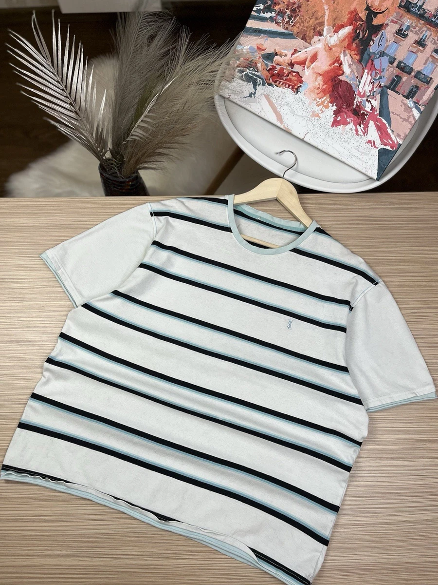 Saint Laurent Striped T-Shirts for Men for sale | eBay