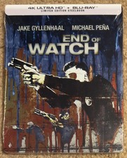 End of Watch Limited Edition Steelbook 4K UHD  Blu-Ray Brand New