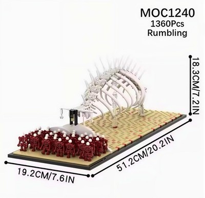 Attack On Titan  The Rumbling  MOC Set Building Blocks