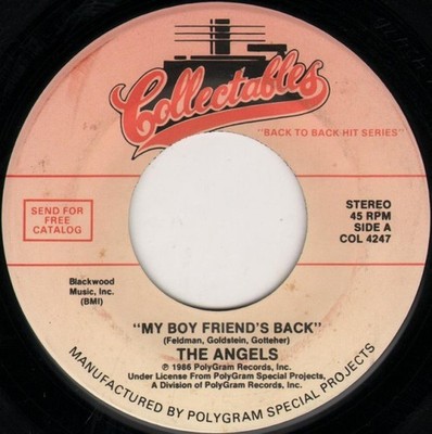 The Angels  / Dickey Lee - My Boy Friend's Back / Patches (7'', RE)