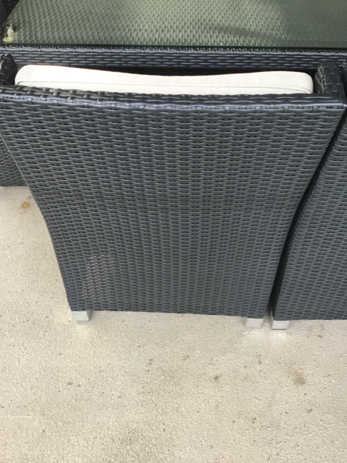 11 Piece Charcoal Grey Rattan Dining Set eBay