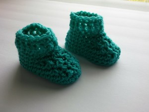 sapato recem nascido croche