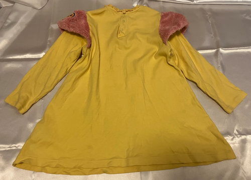 A BATHING APE Baby Milo Long Sleeve dress 120 Approx. 6T Yellow Pink - Picture 17 of 24