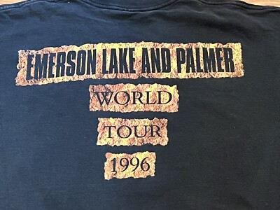 VINTAGE Emerson, Lake, and Palmer 1992 Tour T-Shirt XL Wild