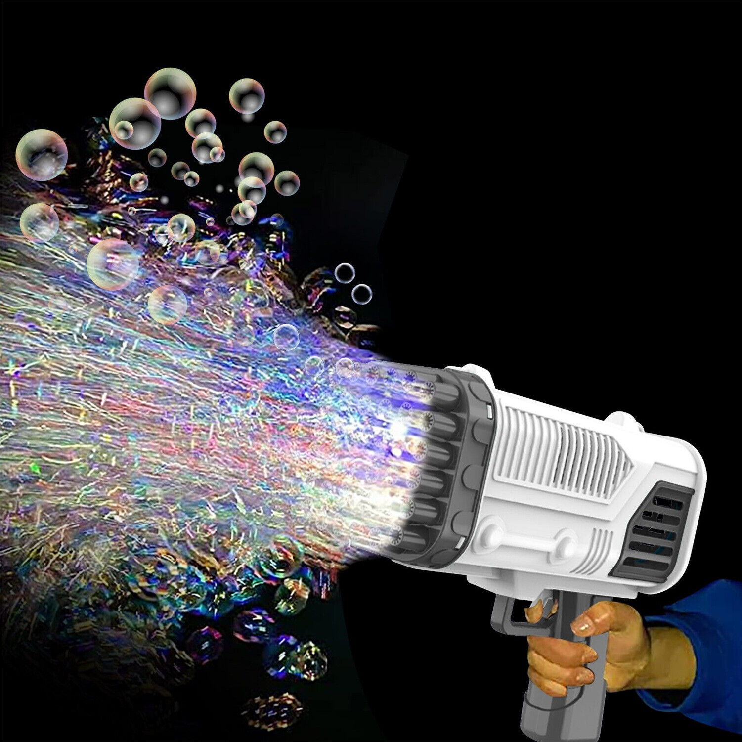 36 Holes Bubble Gun Automatic Bazooka Soap Water Bubble Machine Outdoor  Party🔥