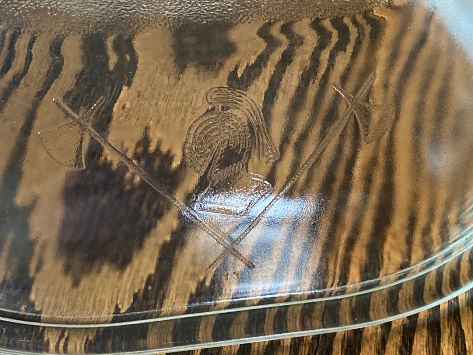 Vtg Guardian Service Oval Dutch Oven Roaster Glass Replacement Lid Only