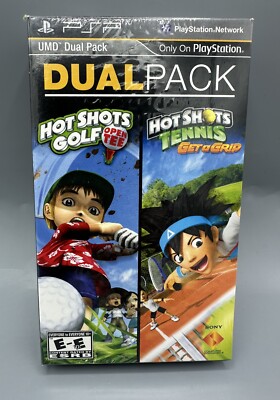 Sony PSP Dual Pack Hot Shots Golf Open Tee + TENNIS: Get a Grip NEW SEALED!