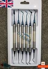Dental Scaler Composite Instruments Filling & Restorative Elevator Titanium Blue