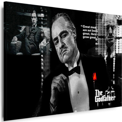 BILDER Leinwand Godfather Der Pate Film WANDBILDER XXL Kunstdrucke ART Dekor Top