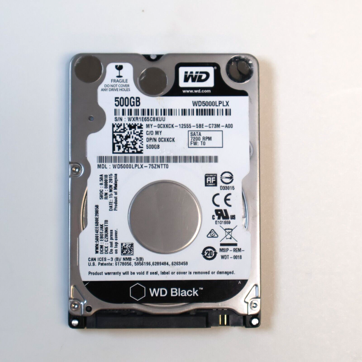 Western Digital WD Black 500GB 2.5