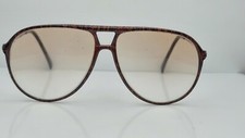 Vintage Christian De Roz Pluto Brown Pilot Japan Sunglasses FRAMES ONLY