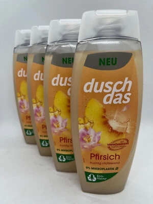 (9,99€/1L) Duschdas Dusch das Pfirsich 4 x 450 ml Duschgel Multipack