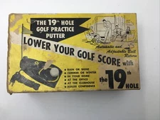 Vintage 1955 Brandell The 19th Hole Golf Practice Putter Includes 3 Balls Works!