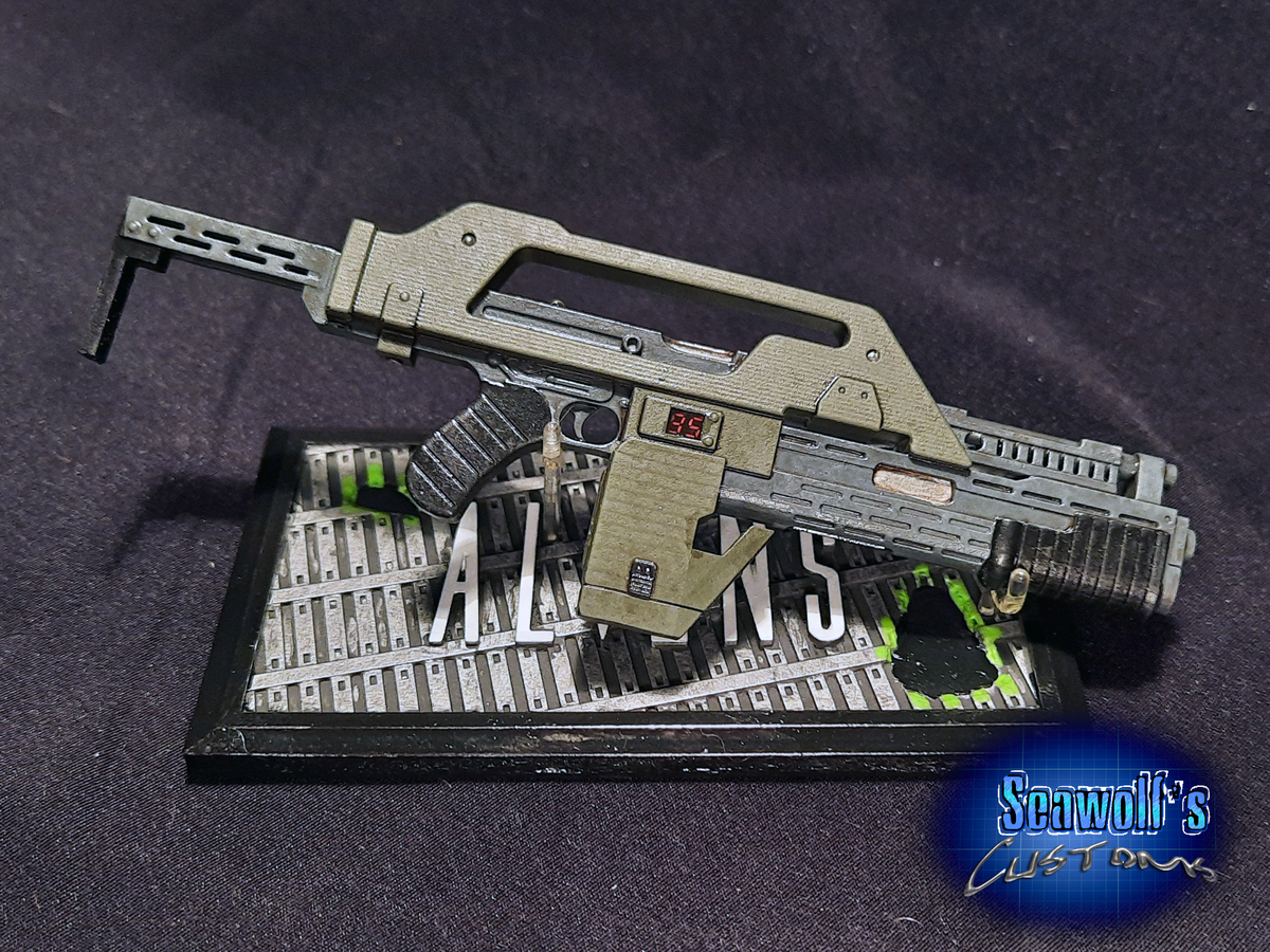 Alien - M41A Pulse Rifle (Mini 3D Replica and Stand) | eBay