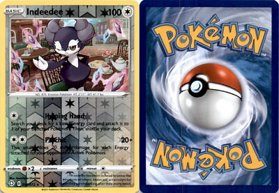 2021 Pokemon, Shining Fates, #56/72 Indeedee, Reverse Holo Rare | eBay