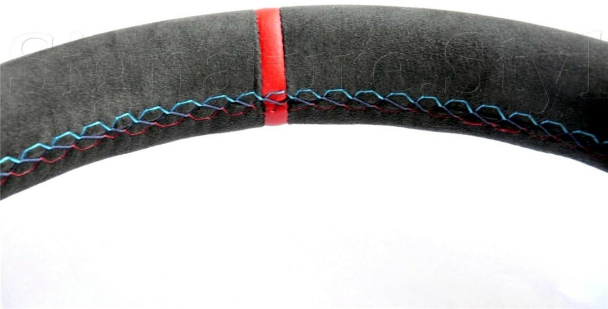 Housse de volant tricotée en alcantara pour BMW F30 F31 F34