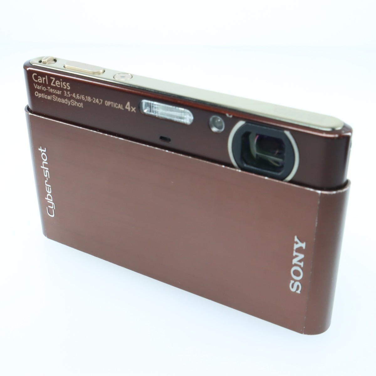 SONY DSC-T77 Digital Camera Brown Cyber Shot 4.0x Optical