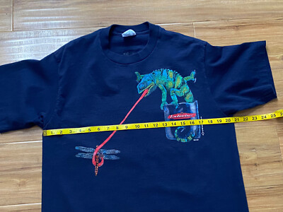 ARTEX / Budweiser/Tシャツ/L/コットン/BLU Vintage 1997 Budweiser Iguana We Could've Been Huge T-Shirt Size