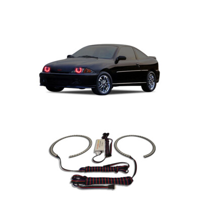 Bright Red Angel Eye Headlight Halo kit for Chevrolet Cavalier 00-04