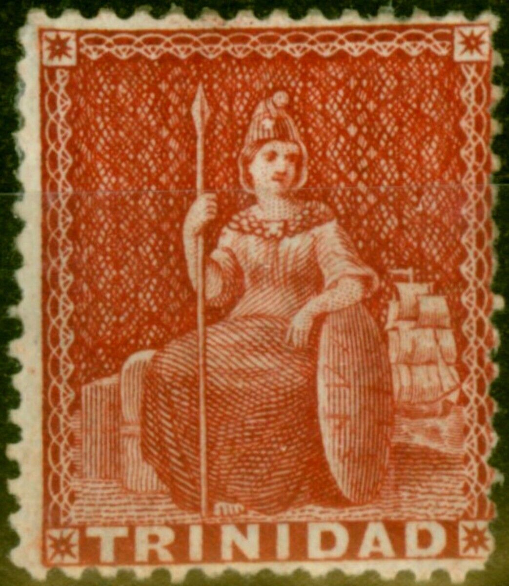 Trinidad Direct sale of manufacturer 1876 1d Rose-Carmine SG75 Mtd Easy-to-use Mint Fine P.14
