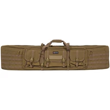 GPS Tactical Double Rifle Case 55" Padded Storage w/MOLLE Webbing 600D Polyester