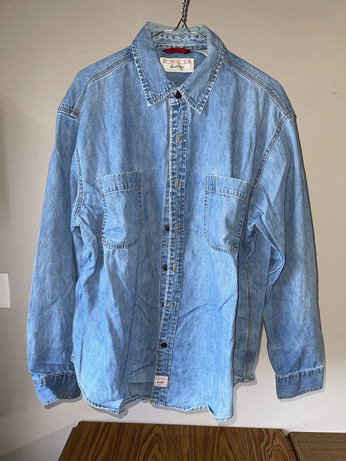 Levi Strauss Signature Blue Denim Jacket Size Large