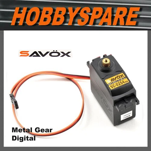 SAVOX SC0254MG DIGITAL METAL GEAR SERVO 1/10 SIZE 7.2KG RC CAR BUGGY TRAXXAS HPI