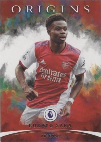 2021-22 Panini Chronicles Bukayo Saka #81 Origins EPL Arsenal | eBay