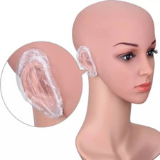 Hair Dye Protector Shower Ear Shield Salon Cap Disposable Ear Guard 100pcs
