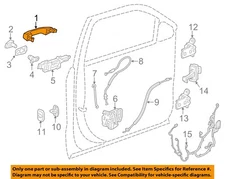 GM OEM 16-24 Acadia Front Door Lock Hardware-Handle, Outside 13521819