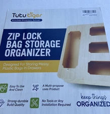 Tutu Tiger Ziploc Bag Storage Organizer
