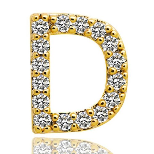 26 Alphabet Initial Letters 14 Gold plated CZ Iced Teeth Grillz Grills Hip Hop - Picture 9 of 57