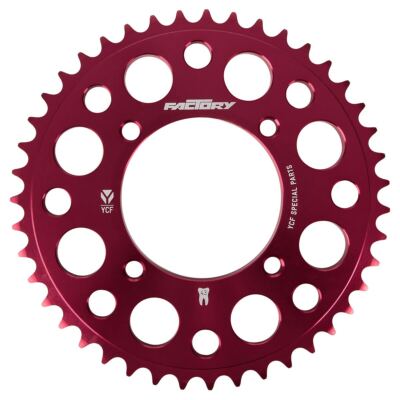 YCF Kettenrad Zähne: 45  Aluminium, Rot
