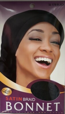 Qfitt Satin Braid Bonnet #179 Pack of 1, 3, 6, 12