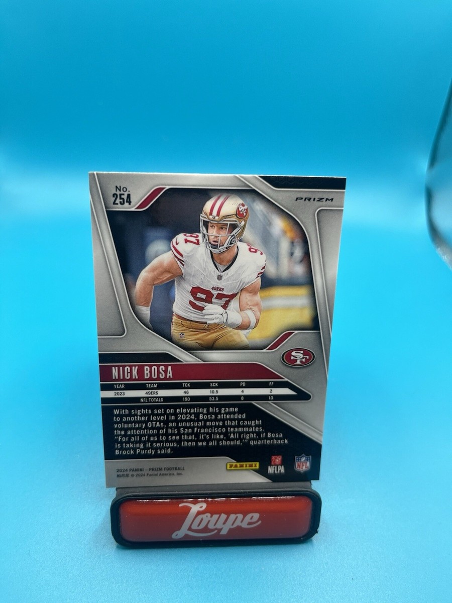 Nick Bosa 2024 Panini Prizm Orange Ice Prizm #254 San Francisco