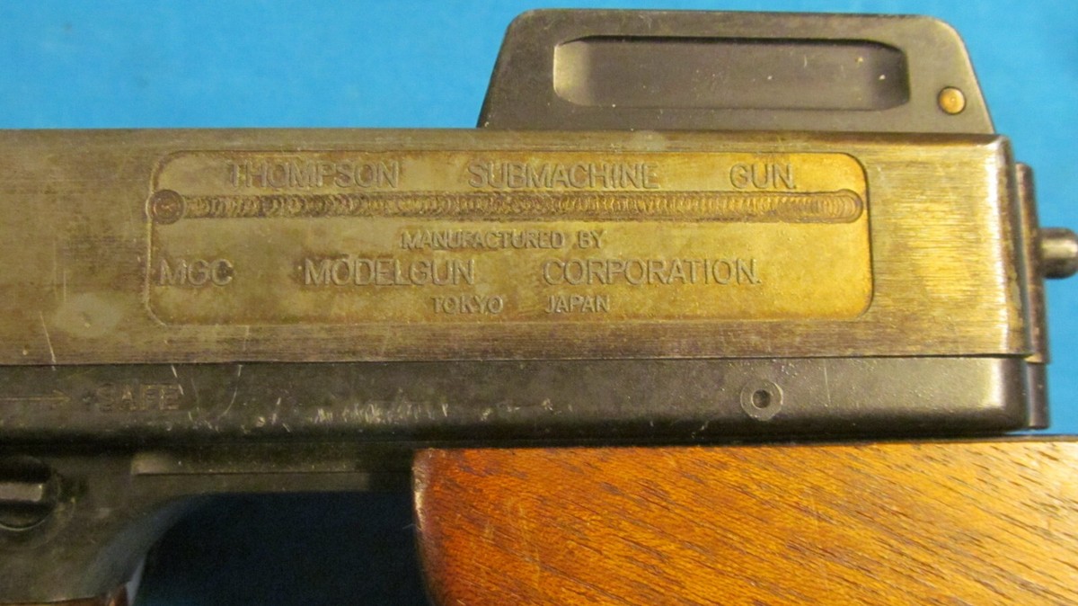 15：THOMPSON　MODEL OF 1921　トイガン 　ジャンク品 MGC M1921 1921 Thompson Typewriter Japanese Model Gun Japan