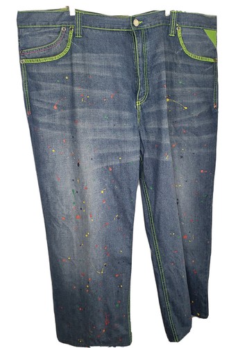 Vintage Coogi Rainbow Splatter Paint 