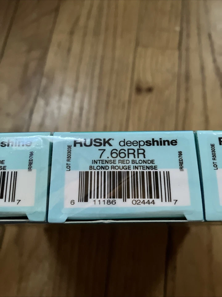 RUSK Paquete de 3 3,4 OZ Brillo Profundo Demi Crema Permanente Color de Cabello 7,66RR Rojo Rubio Foto 2 de 3