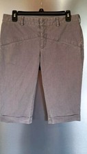 Ladies Jill Stuart Made In USA Bermuda Shorts/Capris Grey Denim Size 27