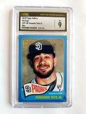 2019 TOPPS HERITAGE BLUE FERNANDO TATIS JR. RC! 23/99! CSG 9! 1/1! JERSEY #!