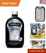 Alcohol-Based Liquid Tarnish Remover, 12 Oz - Quick Shine & Safe to Use