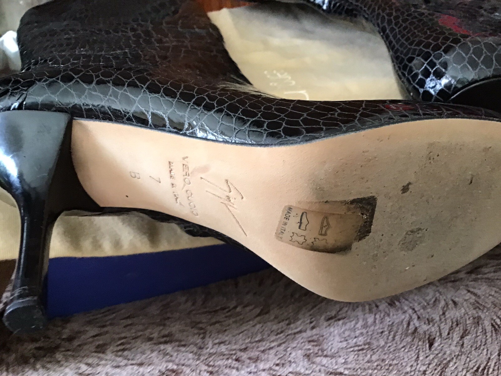 Sergio Rossi Genuine Python  Long Length Boots, P… - image 4