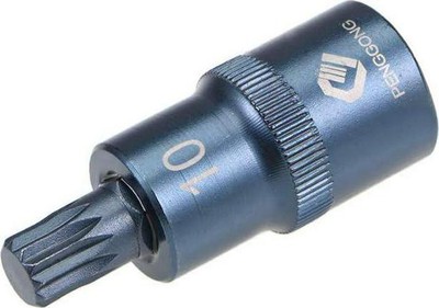 1/2 Drive x M10 (10mm) Triple Square Spline Bit Socket, S2 Steel Bits, CR-V 2